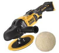 Dewalt DCM849N 18v Brushless XR Rotary Polisher 180mm Bare + Round Wool Bonnet
