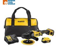 DeWalt DCM849P2 18v XR 180mm Cordless Brushless Rotary Polisher Inc 2x 5.0Ah ...