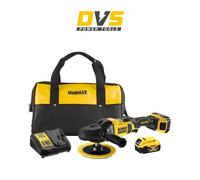 DeWalt DCM849P2 18v XR 180mm Cordless Brushless Rotary Polisher Inc 2x 5.0Ah ...