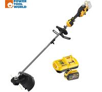 DeWalt DCMAS5713X1 54v XR Cordless Brushless FLEXVOLT Split Boom Grass Trimmer 1 x 9ah Li-ion Battery Charger
