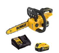 Dewalt DCMCS565P1-GB 18V Brushless 30cm Chainsaw with 1 x 5.0Ah Battery Charger