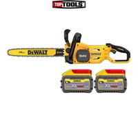 DeWalt DCMCS574 54V XR Brushless FLEXVOLT 45cm Chainsaw+ 2x 9Ah Batteries