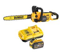 DeWalt DCMCS574 54v XR Cordless FLEXVOLT High Powered Chainsaw 450mm 1 x 9ah Li-ion Battery Charger
