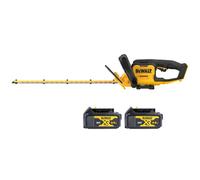Dewalt Dcmht562N 18V Xr Cordless 55Cm Hedge Trimmer With 2X 4Ah Batteries