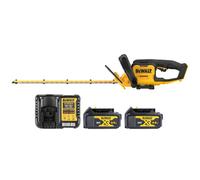Dewalt Dcmht562N 18V Xr Cordless 55Cm Hedge Trimmer With 2X 4Ah Batteries & Charger