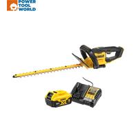 DeWalt DCMHT562P1 18V XR Cordless Hedge Trimmer With 1 x 5Ah Battery & Charger