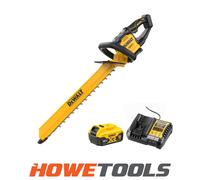 DeWalt DCMHT567P1 18v XR 60cm Cordless Brushless Hedge Trimmer Leaf Sweep 1x5Ah