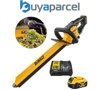 DeWalt DCMHT567P1 18v XR 60cm Cordless Brushless Hedge Trimmer Leaf Sweep 1x5Ah