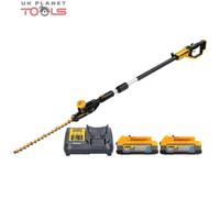 DeWalt DCMPH566 18V XR Pole Hedge Trimmer 3.35m + 2 x 1.7Ah Batteries & Charger