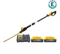 DeWalt DCMPH566 18V XR Pole Hedge Trimmer 3.35m + 2 x 5.0Ah Batteries & Charger