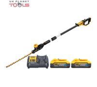 DeWalt DCMPH566 18V XR Pole Hedge Trimmer 3.35m + 2 x 5.0Ah Batteries & Charger