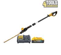 DeWalt DCMPH566 18V XR Pole Hedge Trimmer 3.35m With 1 x 5.0Ah Battery & Charger