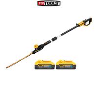 DeWalt DCMPH566 18V XR Pole Hedge Trimmer 3.35m With 2 x 5.0Ah Batteries