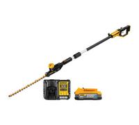Dewalt Dcmph566N 18V Xr Cordless 55Cm Pole Hedge Trimmer With 1X 1.7Ah Battery & Charger