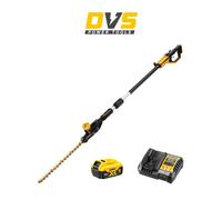 DEWALT - XR 18V brushless pole hedge trimmer with battery - cutting capacity 25 mm - speed 2800 cps/min - cutting 75min/charge - DCMPH566P1-QW