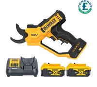 DeWalt DCMPP568 18V XR Pruner Tree Bush Cutter With 2 x 5Ah Batteries & Charger