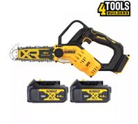 Dewalt DCMPS520 18V XR Brushless Compact Pruning Saw With 2 x 4.0Ah Batteries