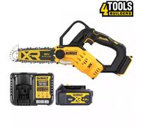 Dewalt DCMPS520 18V XR Brushless Pruning Saw With 1 x 4.0Ah Battery & Charger