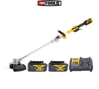 DeWalt DCMST561N 18V BL Folding String Trimmer With 2x 4Ah Batteries & Charger