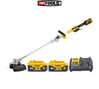 DeWalt DCMST561N 18V BL Folding String Trimmer With 2x 5Ah Batteries & Charger