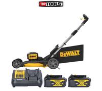 Dewalt DCMWP134 36V XR Brushless Push Lawn Mower + 2 x 4.0Ah Batteries & Charger