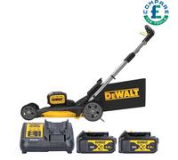 Dewalt DCMWP134 36V XR Brushless Push Lawn Mower + 2 x 4.0Ah Batteries & Charger
