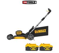 Dewalt DCMWP134 36V XR Brushless Push Lawn Mower 53cm With 2 x 5.0Ah Batteries