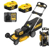 Dewalt Dcmwp134P2 Xr 48Cm Push Lawn Mower 2X18V Next Generation Twin Blade 2X5Ah