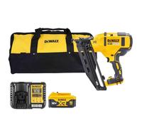 DeWalt DCN660N 18V Brushless Second Fix Nailer with 1 x 5.0Ah Battery Charger & 24" Bag