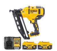 DeWalt DCN660N 18V Brushless Second Fix Nailer with 2 x 5.0Ah DCB184 Batteries & DCB115 Charger