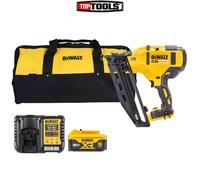 DeWalt DCN660N 18V XR Brushless 2nd Fix Nailer + 1 x 5Ah Battery, Charger & Bag