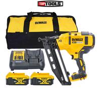 DeWalt DCN660P2 18V XR 2nd Fix Brushless Nailer Kit (2 x 5.0Ah, Charger, Bag)