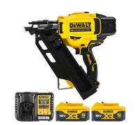 Dewalt Dcn930N 18V Xr Cordless Brushless 90mm Framing Nailer With 2 X 5.0Ah Batteries & Charger