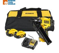 DeWalt DCN930P2-GB 18v XR Brushless First Fix 90mm Framing Nailer Inc 2x 5.0A...