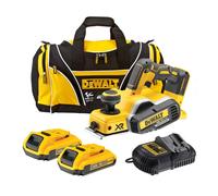 Dewalt DCP580 D2 18v XR Cordless Brushless Planer + 2 x 2.0ah Batt, Charger + Bag
