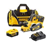 Dewalt DCP580 P1 18v XR Cordless Brushless Planer + 1 x 5.0ah Batt, Charger + Bag