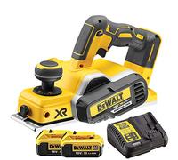 Dewalt DCP580N 18V XR Brushless 82mm Planer with 2 x 5.0Ah DCB184 Batteries & Charger