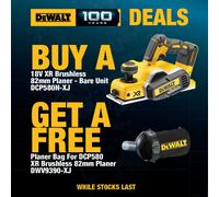 Dewalt DCP580N 18v XR Cordless Brushless Planer Bare + Dust Bag