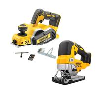 Dewalt DCP580N 18v XR Cordless Brushless Planer & Fence & DCS334N Jigsaw Bare