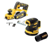 Dewalt DCP580N 18v XR Cordless Brushless Planer & Fence & DCW210N Orbital Sander