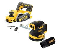 Dewalt Dcp580N 18V Xr Cordless Brushless Planer & Fence & Dcw210N Orbital Sander