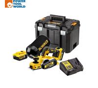 DeWalt DCP580P2 18v XR 82mm Brushless Planer Inc 2x 5.0Ah Batts & DWV9390-XJ ...