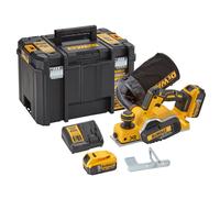 DEWALT DCP580P2 18V XR 82mm Cordless Planer with 2x5.0Ah Batteries