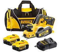 Dewalt Dcp580P2 18V Xr Cordless Brushless Planer + 2 X 5.0Ah Batt, Charger + Bag