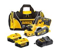 Dewalt DCP580P2 18v XR Cordless Brushless Planer + 2 x 5.0ah Batt, Charger + Bag