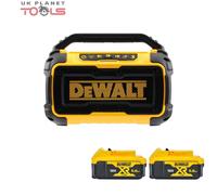 DeWalt DCR011 18V XR Premium Bluetooth Speaker With 2 x 5.0Ah Batteries