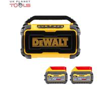 DeWalt DCR011 54V XR Premium Bluetooth Speaker With 2 x 6.0Ah Batteries
