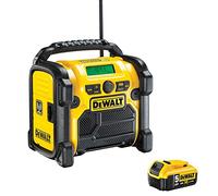 Dewalt DCR020 240V Compact DAB Radio with 1 x 5.0Ah Battery