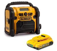 Dewalt DCR020 240v XR Compact DAB Digital Jobsite Radio -10.8v 14.4v 18v Battery