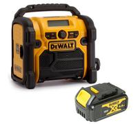Dewalt Dcr020 240V Xr Compact Dab Digital Jobsite Radio + 18V 4.0Ah Battery